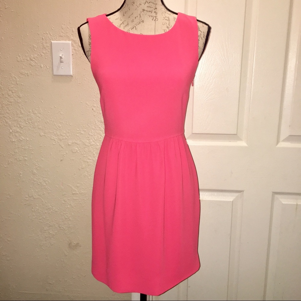 J. CREW Camille Dress Neon Orange Size 0 $148